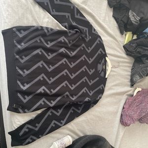 Black fendi long sleeve pull over